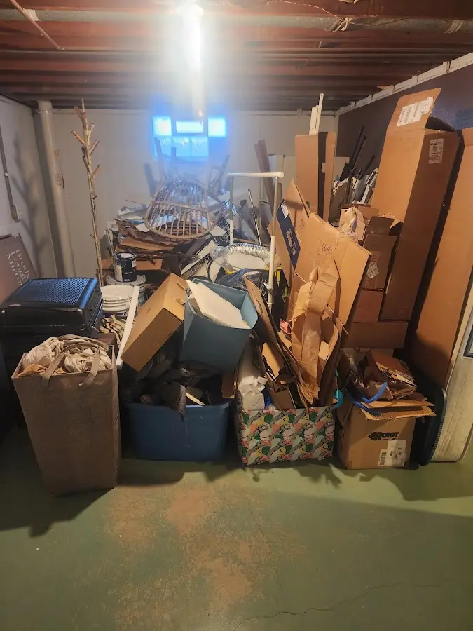 Roll-off dumpster container at job site for 8 Yard Dumpster Rental in Jasper